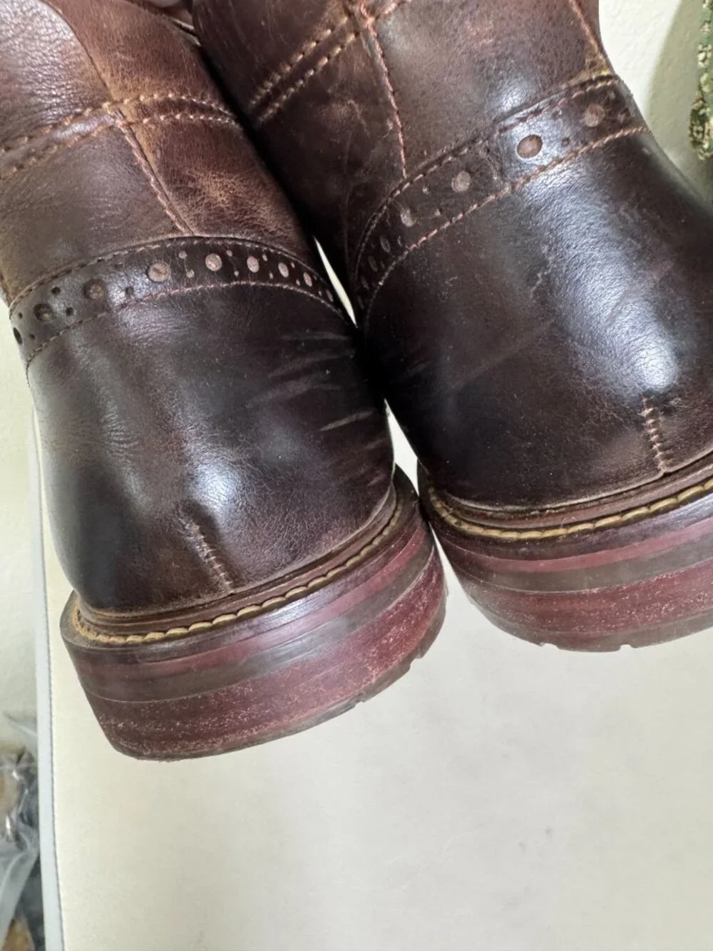 Florsheim Mens Brown Leather Chukka Boots Size 10.5 3E Wide Lace up Classic